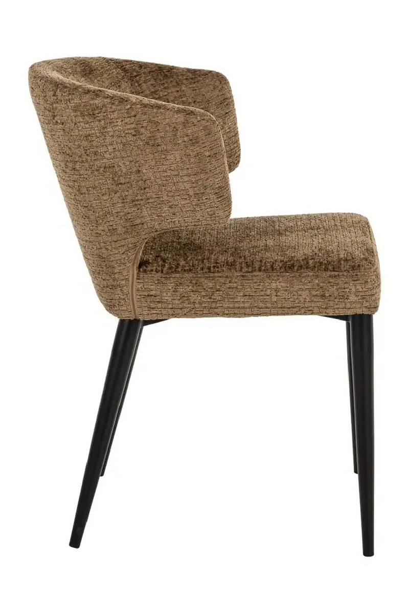 Chaise de Salle à Manger à Dossier Courbé Brun | Richmond Interiors Taylor | OROA.fr