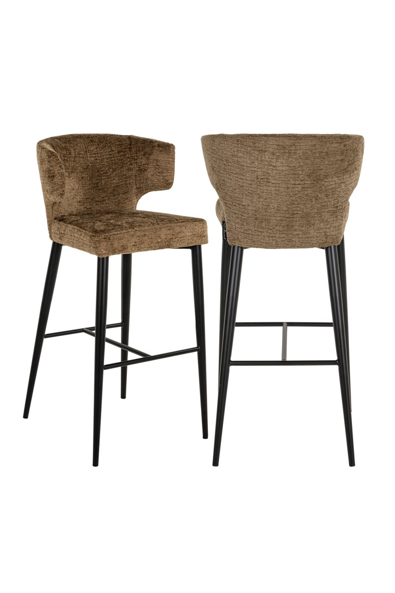 Tabouret De Bar A Dossier Courbé | Richmond Interiors Taylor | OROA.fr