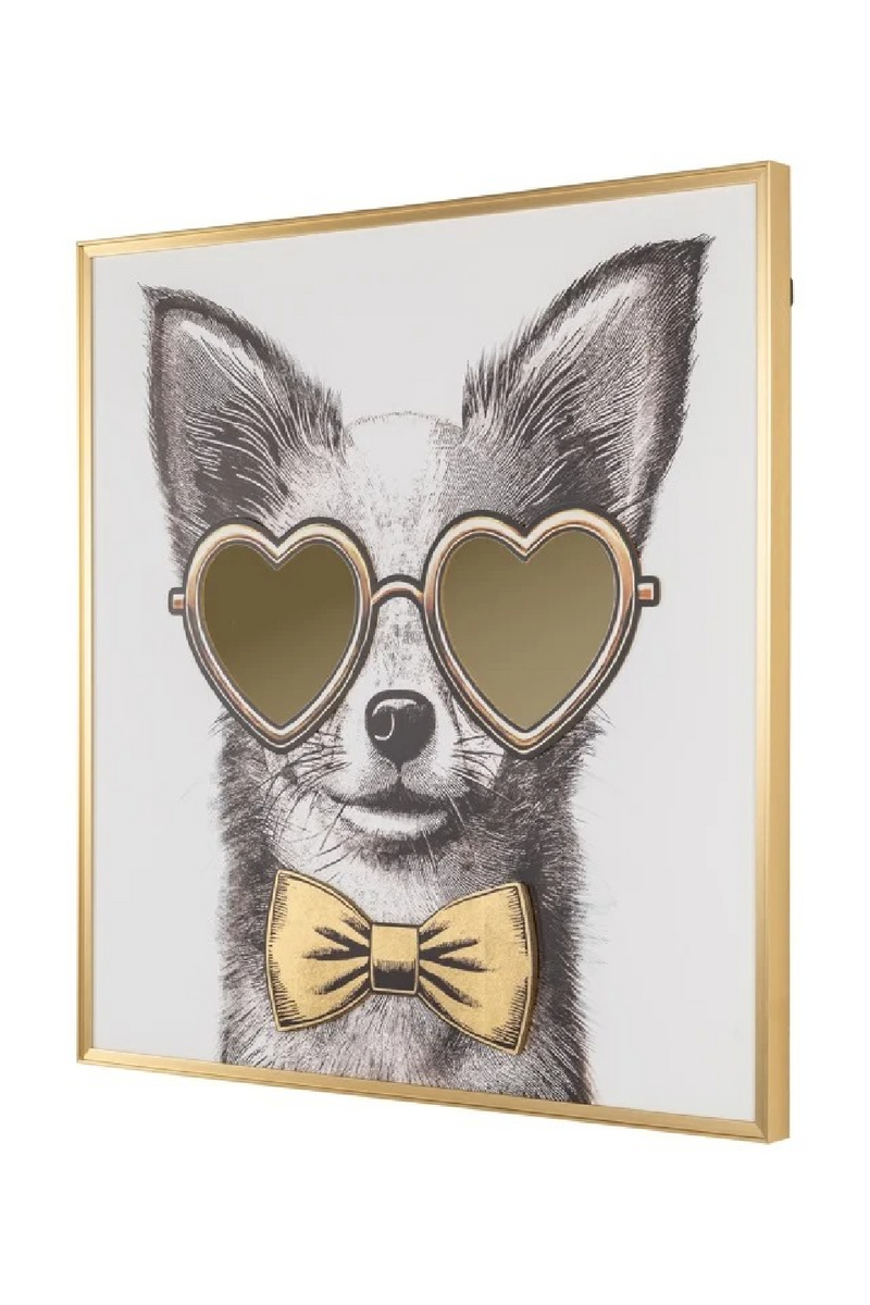 Décoration murale Chien à lunettes | Richmond Interiors Bodhy | OROA.fr