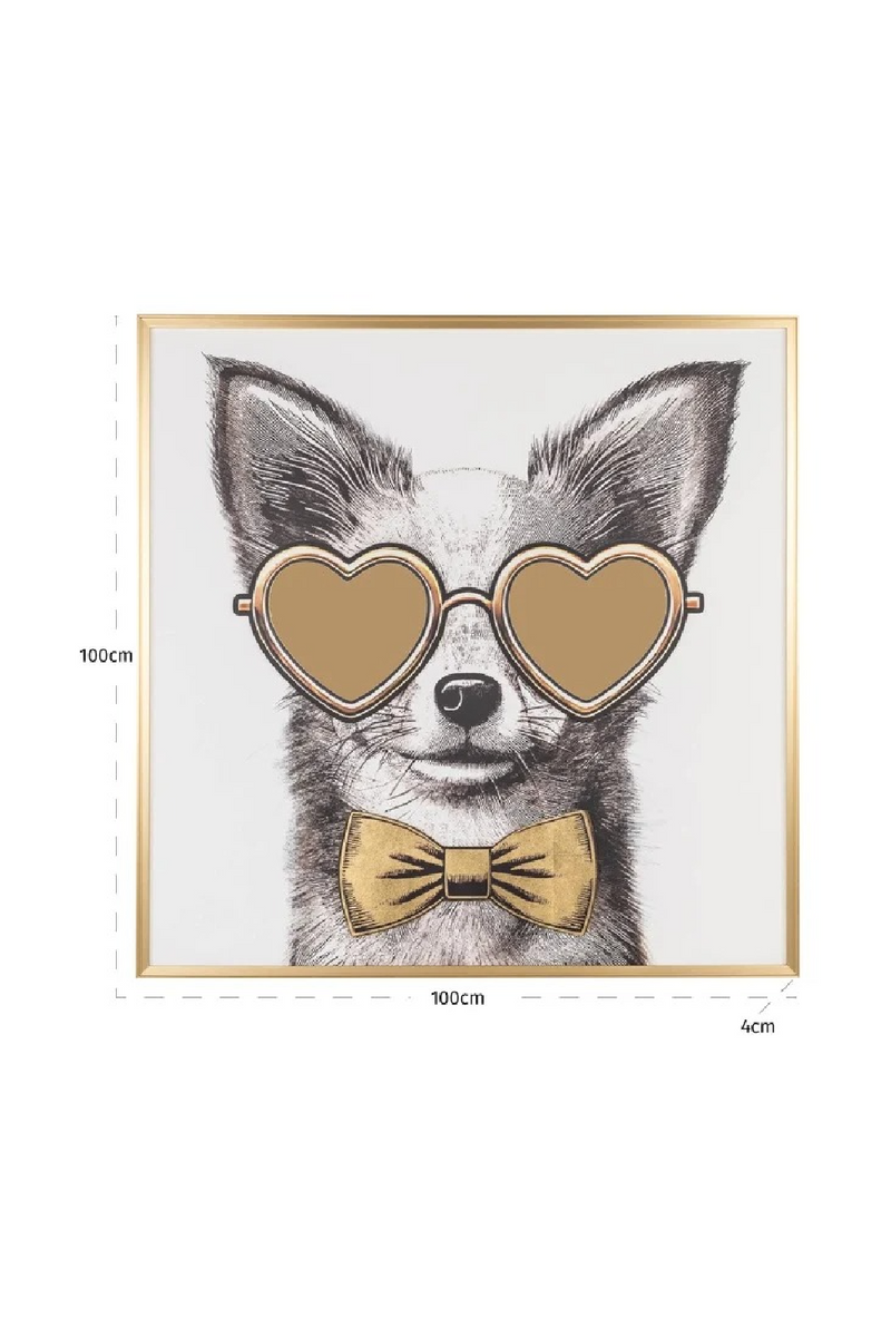 Décoration murale Chien à lunettes | Richmond Interiors Bodhy | OROA.fr