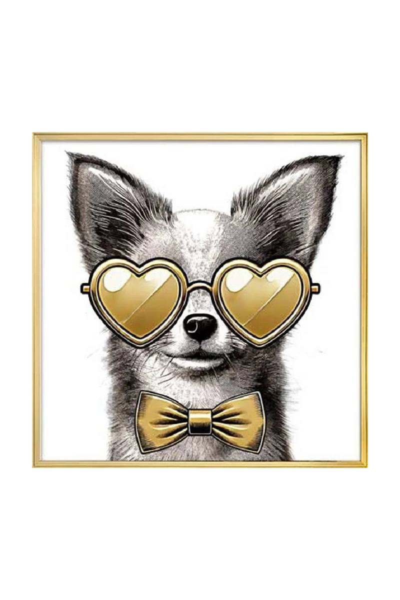Décoration murale Chien à lunettes | Richmond Interiors Bodhy | OROA.fr
