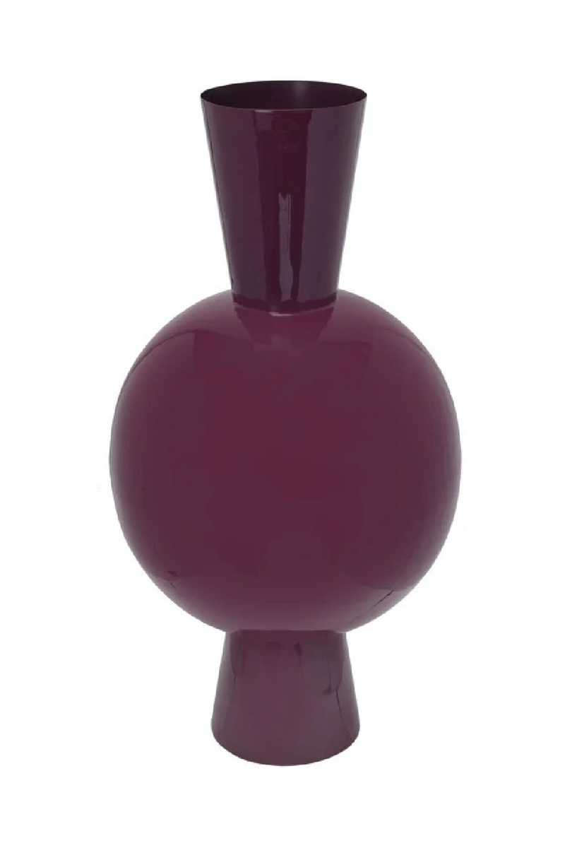 Vase sphère conique rouge | Richmond Interiors Arvine | OROA.fr