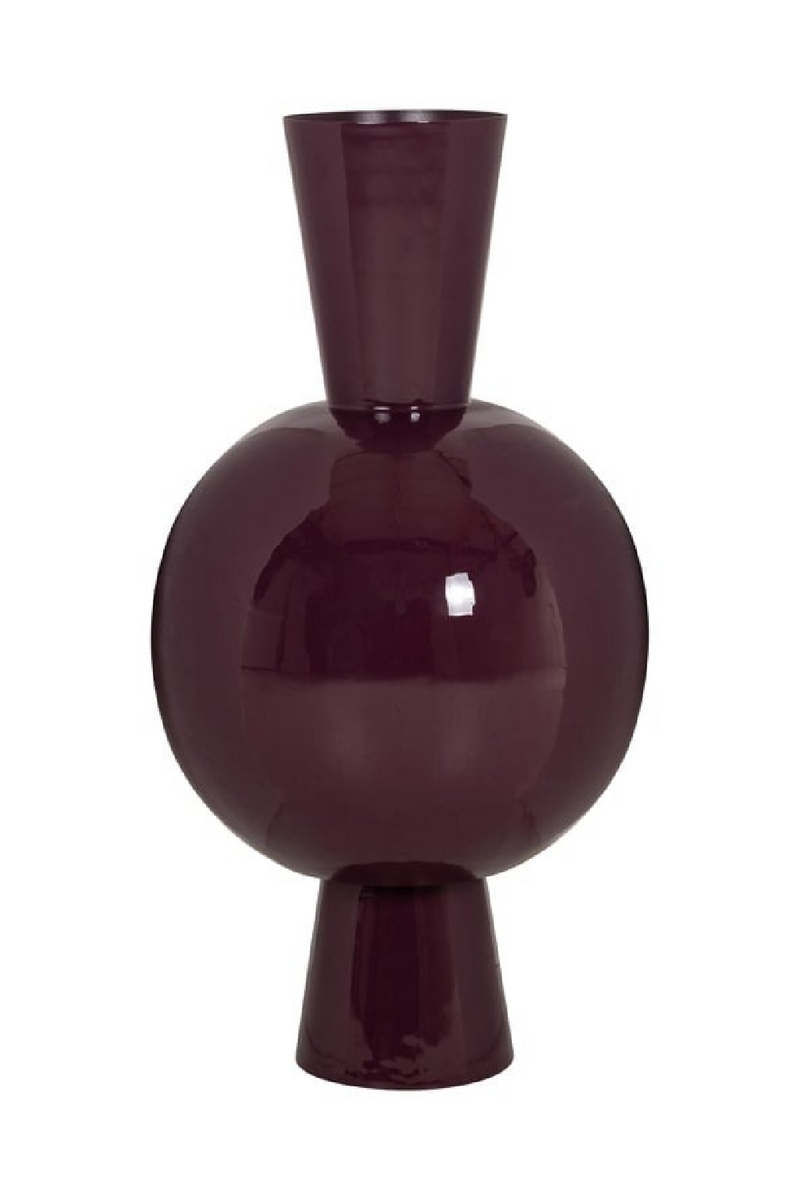 Vase sphère conique rouge | Richmond Interiors Arvine | OROA.fr