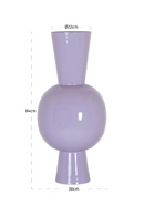 Vase sphère double conique violet | Richmond Interiors Arline | OROA.fr
