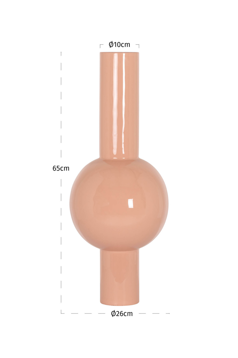 Vase Émaillé Pêche | Richmond Interiors Novalee | OROA.fr