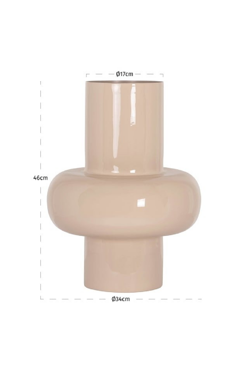 Vase en émail crème | Richmond Interiors Benice | OROA.fr