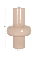 Vase en émail crème | Richmond Interiors Benice | OROA.fr