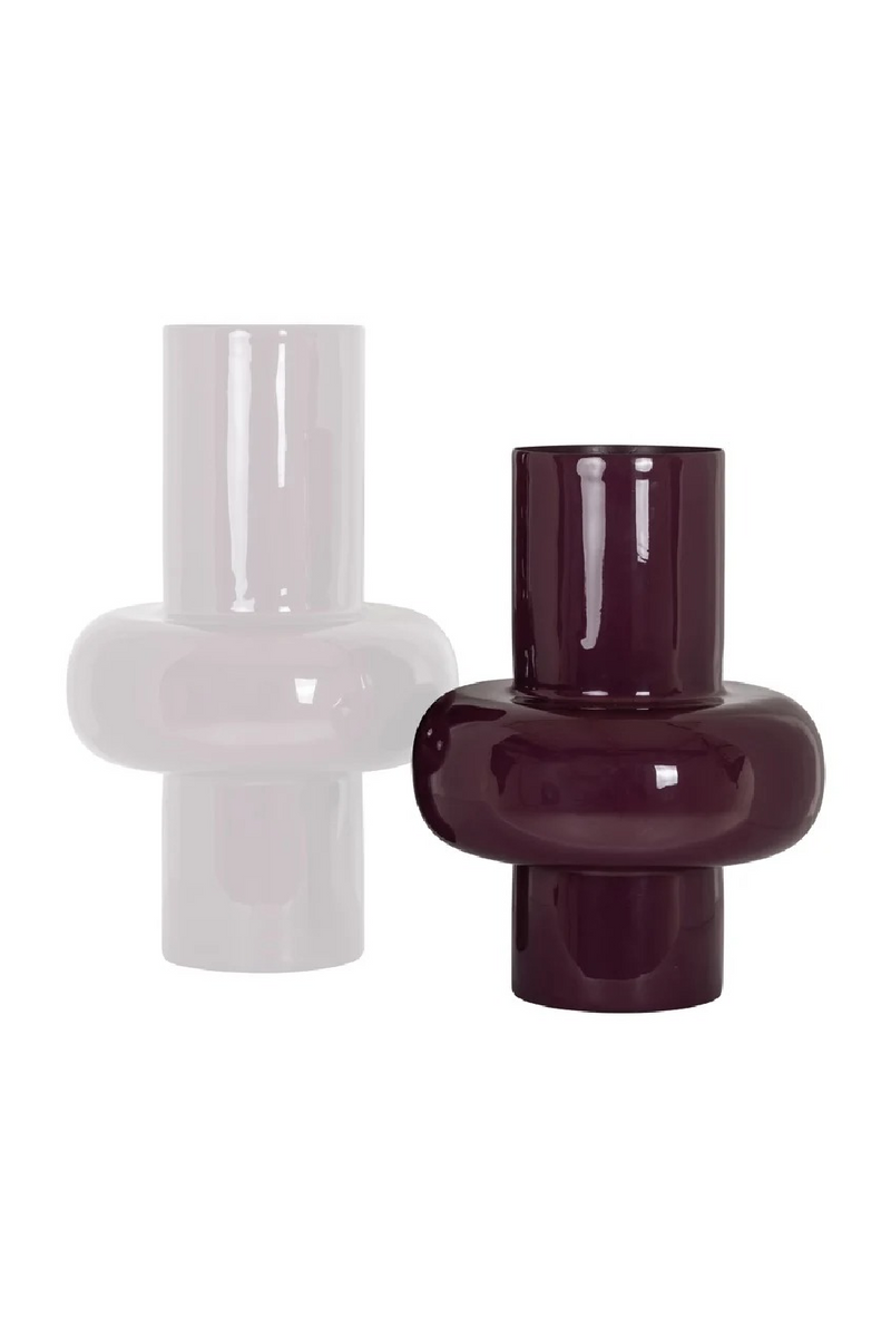 Vase bordeaux brillant | Richmond Interiors Ashlyn | OROA.fr