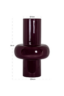 Vase bordeaux brillant | Richmond Interiors Ashlyn | OROA.fr