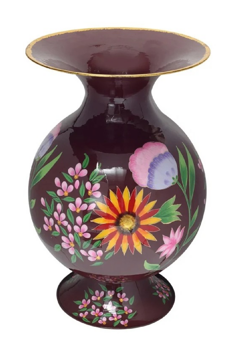 Vase à motif floral | Richmond Interiors Alora | OROA.fr