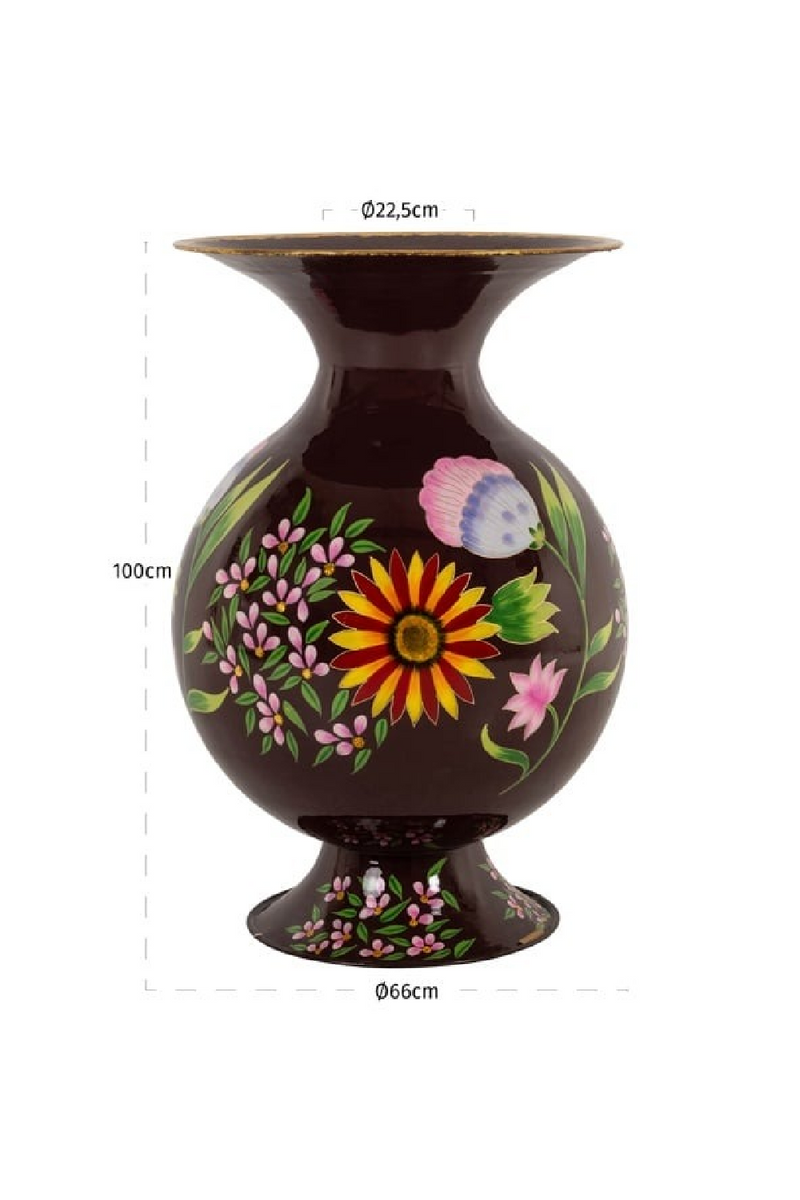 Vase à motif floral | Richmond Interiors Alora | OROA.fr