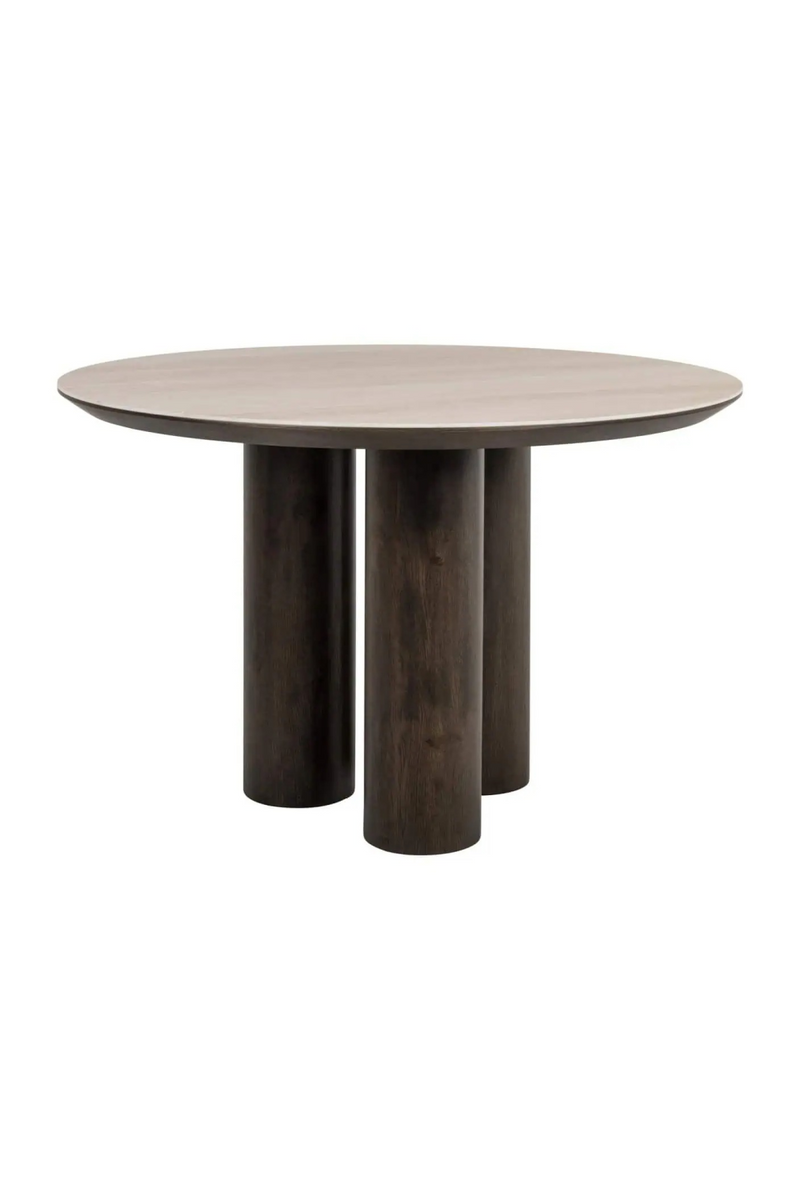 Table de Salle à Manger Ronde en Travertin Brun | Richmond Interiors Ritz | OROA.fr