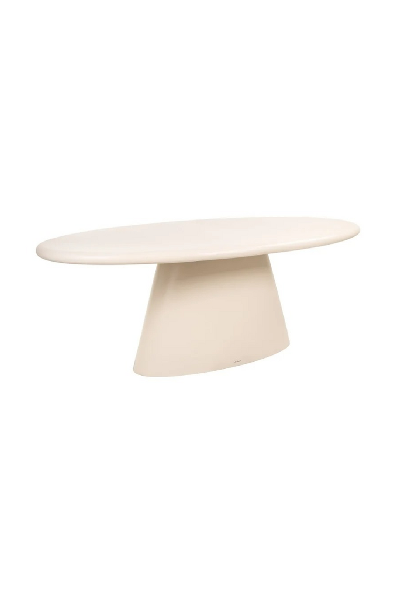 Table à manger ovale d’intérieur/extérieur blanche | Richmond Interiors Urban Bloom | OROA.fr