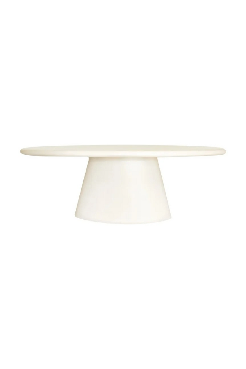 Table à manger ovale d’intérieur/extérieur blanche | Richmond Interiors Urban Bloom | OROA.fr