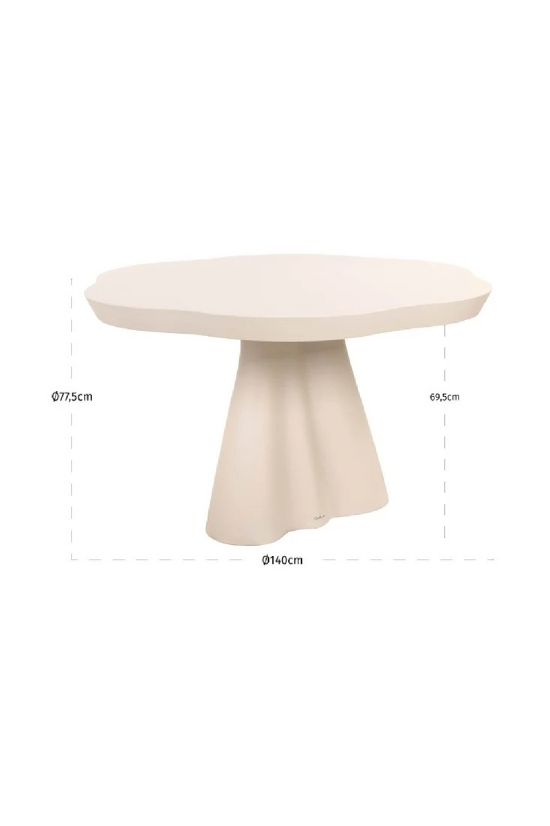 Table à manger moderne d’intérieur/extérieur blanche | Richmond Interiors Urban Bloom | OROA.fr