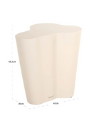 Table d’appoint organique d’intérieur/extérieur blanche | Richmond Interiors Urban Bloom | OROA.fr