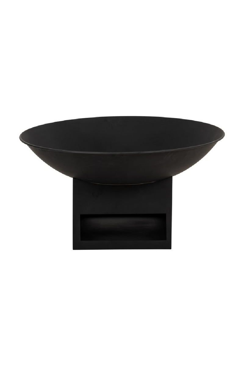 Brazier d’extérieur en fer noir | Richmond Interiors Davey | OROA.fr