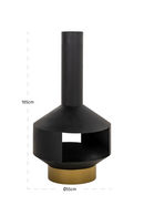 Cheminée D’extérieur Noire | Richmond Interiors Quinn | OROA.fr