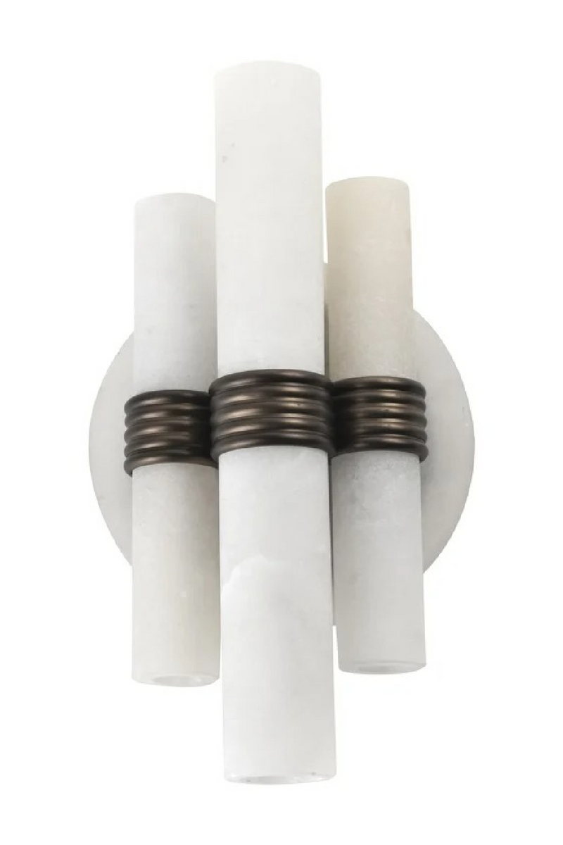 Applique murale cylindrique en albâtre | Richmond Interiors Zara | OROA.fr