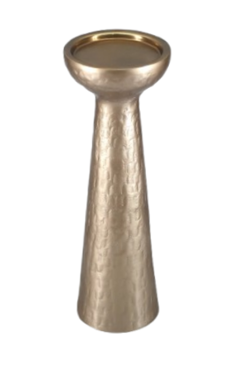 Bougeoir en Aluminium Beige | Richmond Interiors Juana | OROA.fr