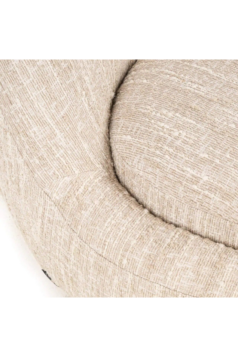 Fauteuil Lounge Beige A Assise Arrondie | Richmond Interiors Arlanda | OROA.fr