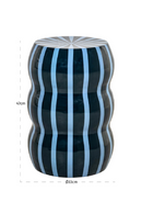 Table d’Appoint en Fer à Rayures | Richmond Interiors Boyd | OROA.fr