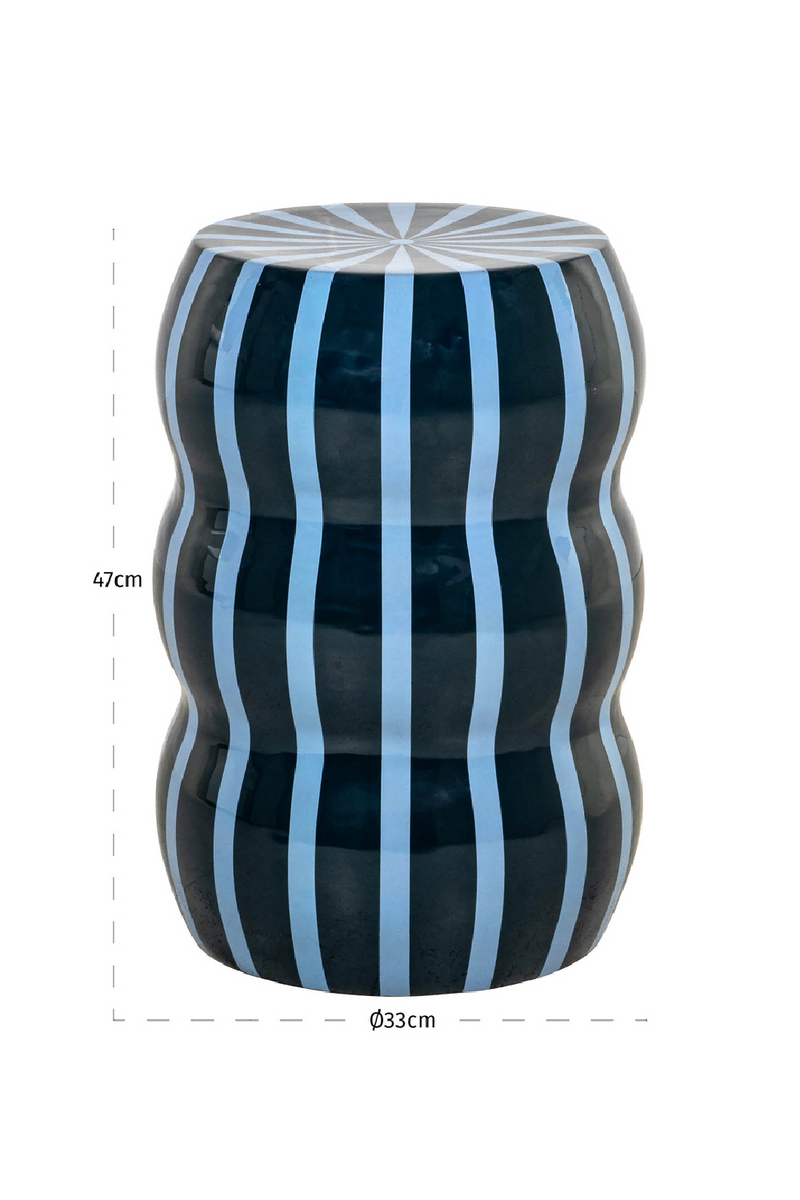 Table d’Appoint en Fer à Rayures | Richmond Interiors Boyd | OROA.fr