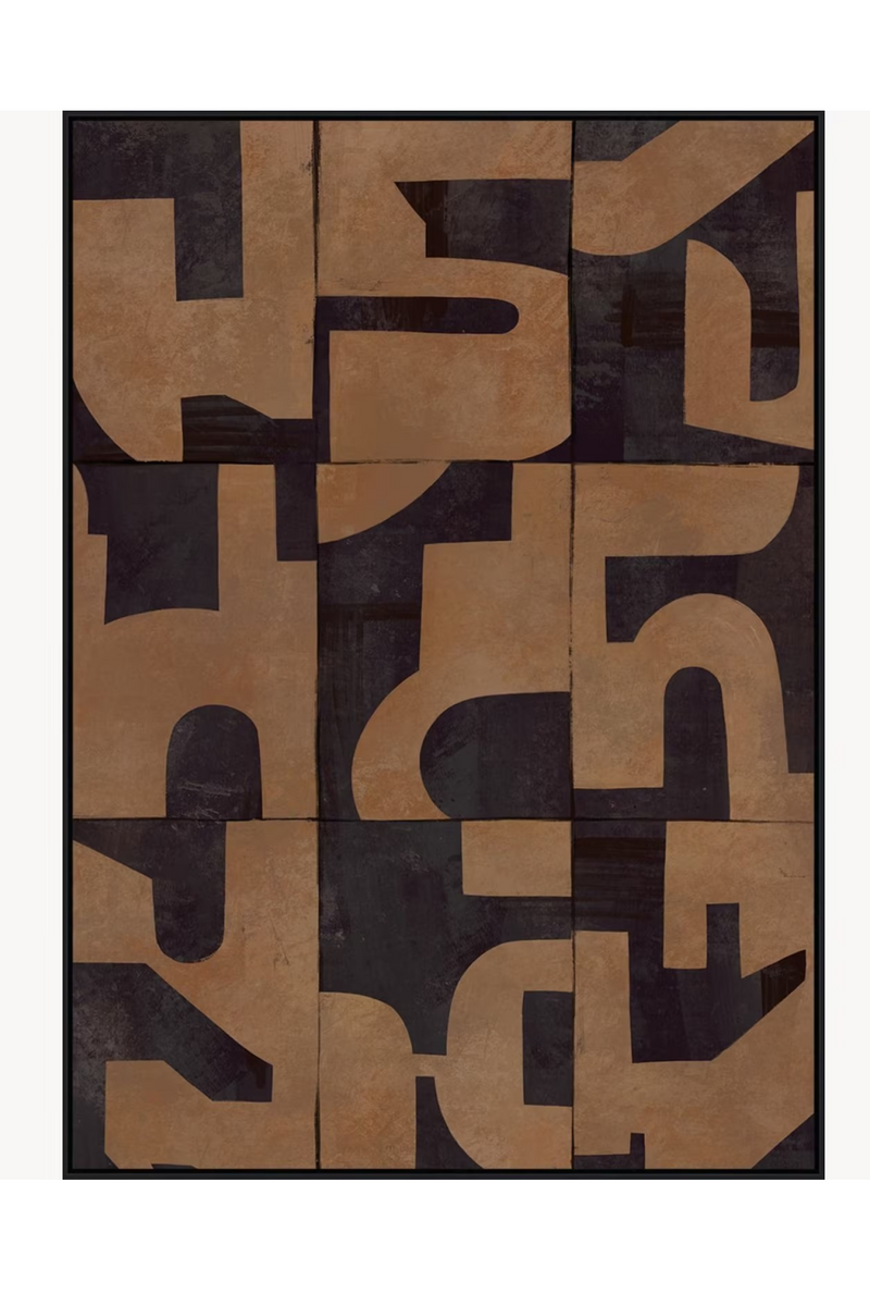 Œuvre Murale Abstraite Brune | Richmond Interiors Cascade | OROA.fr