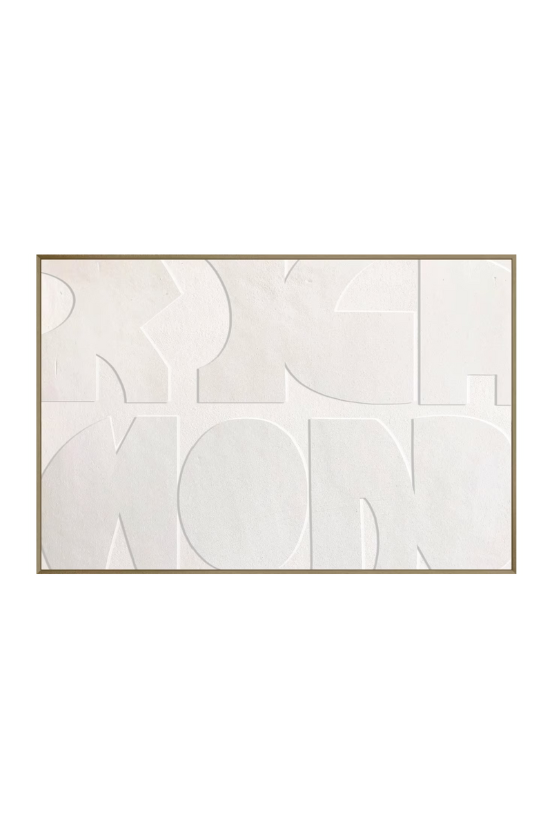 Œuvre Murale Géométrique Blanche | Richmond Interiors Decadence | OROA.fr