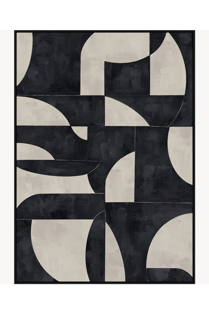 Œuvre Murale à Motif Géométrique Noir | Richmond Interiors Splendor | OROA.fr