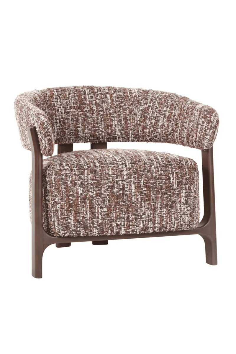 Fauteuil Lounge en Tweed Noisette | Richmond Interiors Dalara | OROA.fr