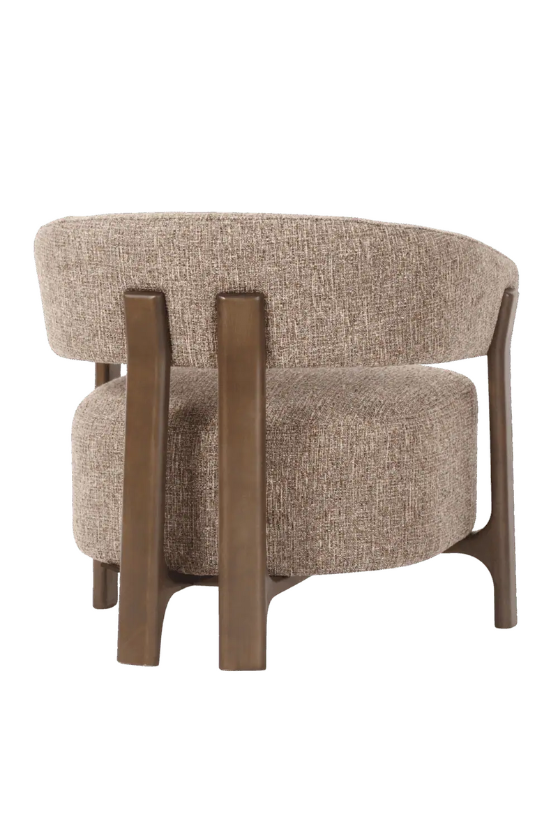 Fauteuil de salon en tweed brun | Richmond Interiors Dalara | OROA.fr