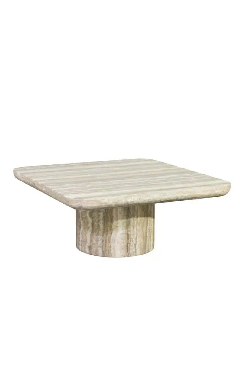Table D’appoint en Travertin Gris | Richmond Interiors Denizly | OROA.fr