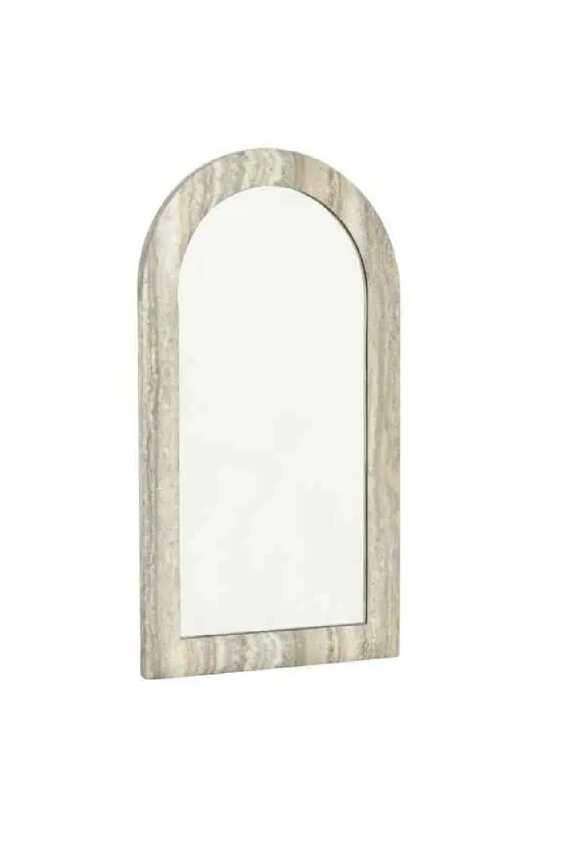 Miroir Arqué En Travertin Gris | Richmond Interiors Calvo | OROA.fr