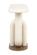 Console Moderne en Métal Blanc | Richmond Interiors Winslow | OROA.fr