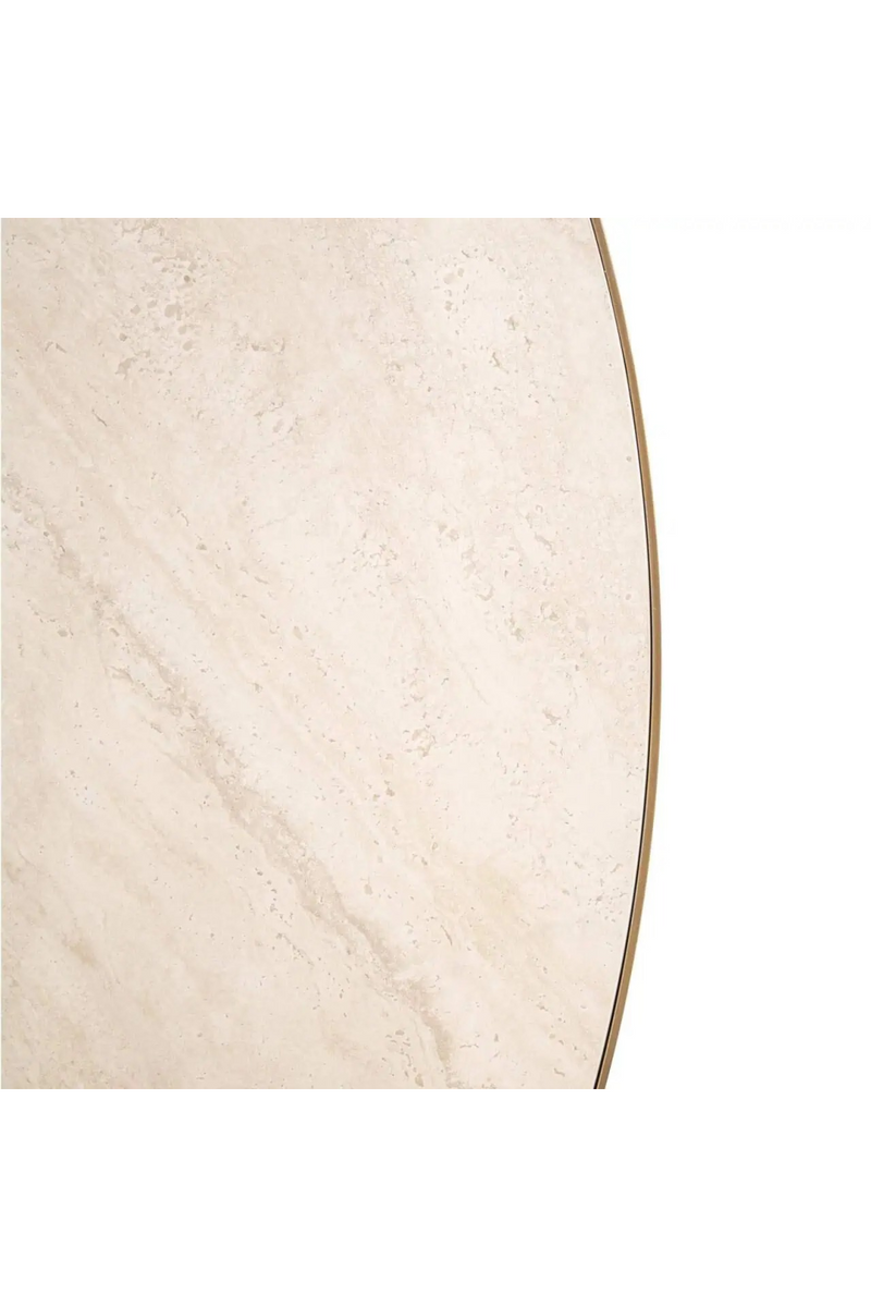 Table de Salle à Manger Ronde en Céramique Blanche | Richmond Interiors Tivoli | OROA.fr