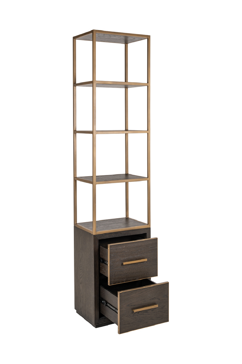 Armoire Murale en Chêne Brun | Richmond Interiors Carter | OROA.fr