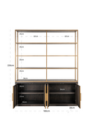 Armoire Murale en Chêne Brun | Richmond Interiors Carter | OROA.fr