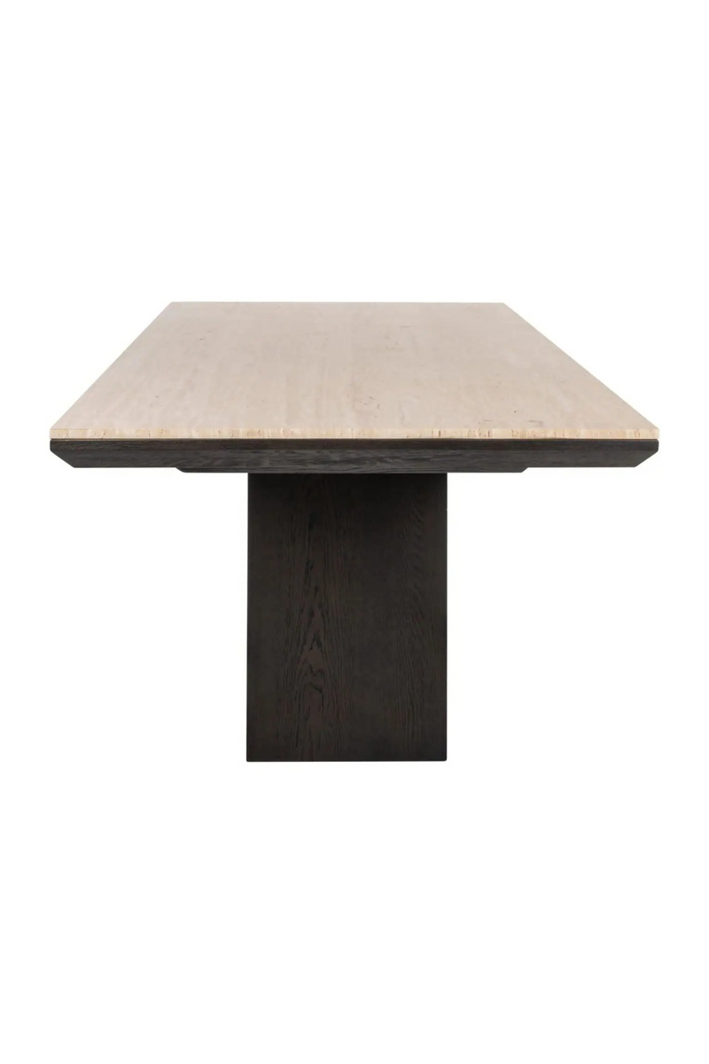 Table de Salle à Manger Rectangulaire en Travertin | Richmond Interiors Claremont | OROA.fr