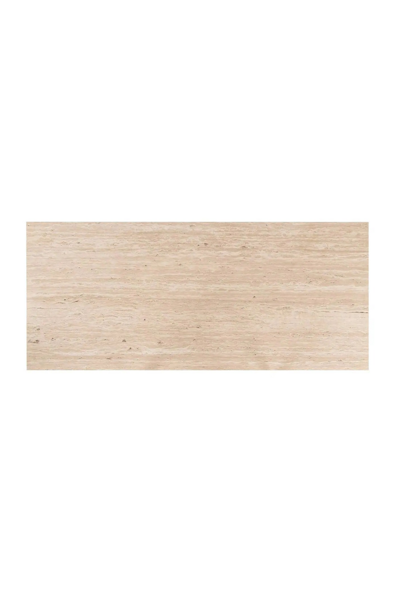 Table de Salle à Manger Rectangulaire en Travertin | Richmond Interiors Claremont | OROA.fr