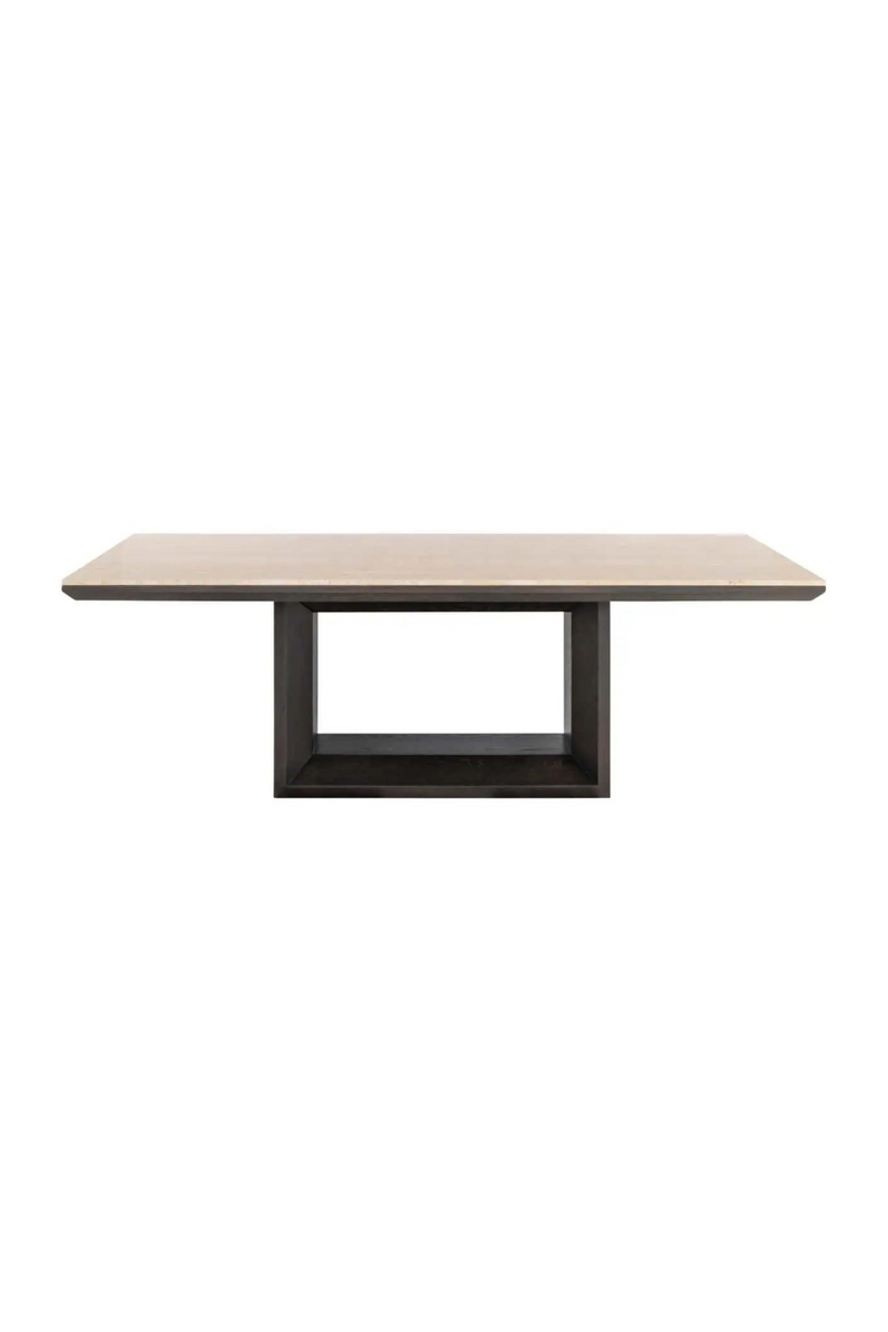 Table de Salle à Manger Rectangulaire en Travertin | Richmond Interiors Claremont | OROA.fr