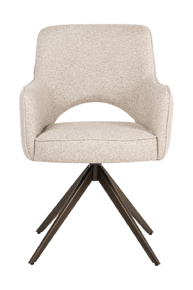 Chaise de Salle à Manger Pivotante Avec Découpe | Richmond Interiors Ginerva | OROA.fr
