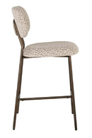 Tabourets de Comptoir à Imprimé Léopard Beige (2) | Richmond Interiors Xenia | OROA.fr