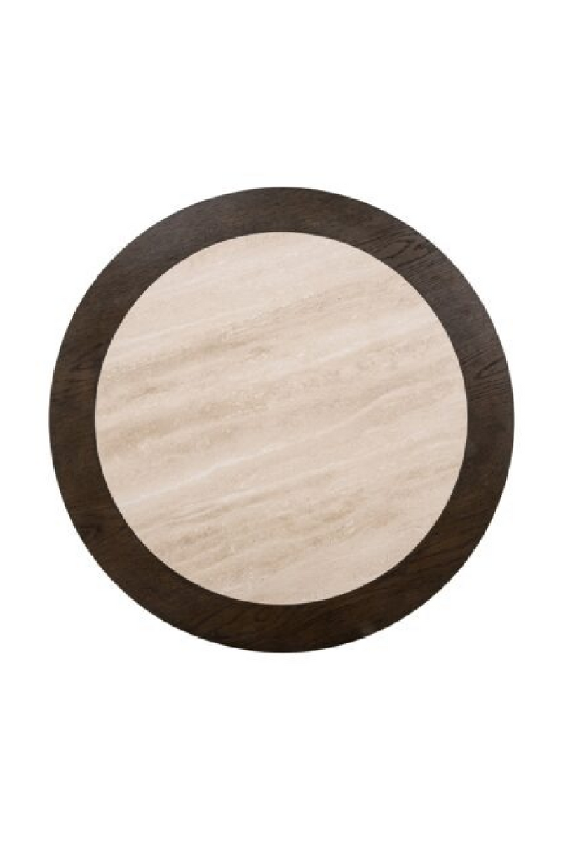 Table Basse en Céramique Encadrée de Chêne | Richmond Interiors Nando | OROA.fr