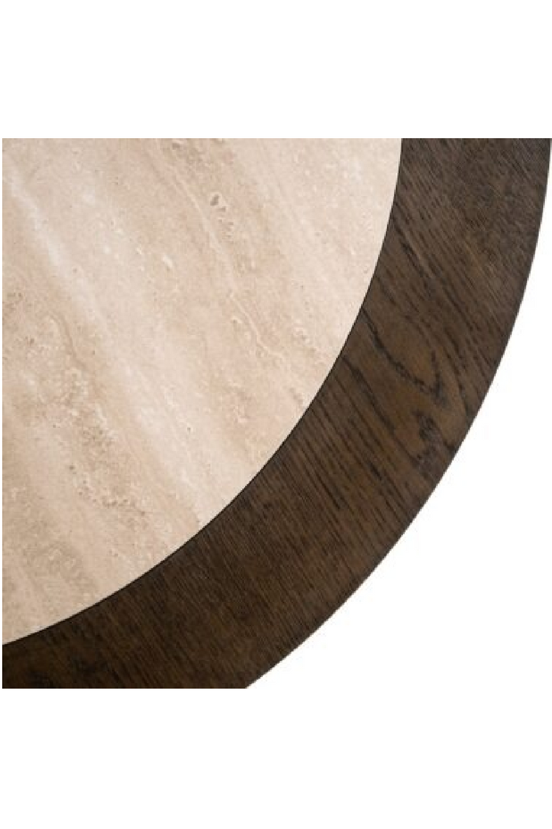 Table Basse en Céramique Encadrée de Chêne | Richmond Interiors Nando | OROA.fr