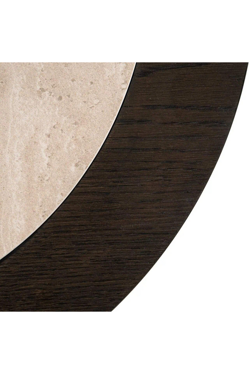 Table D’appoint Ronde en Chêne Brun | Richmond Interiors Nando | OROA.fr