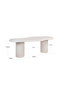 Table A Manger Blanche De Forme Libre | Richmond Interiors Bloomstone | OROA.fr