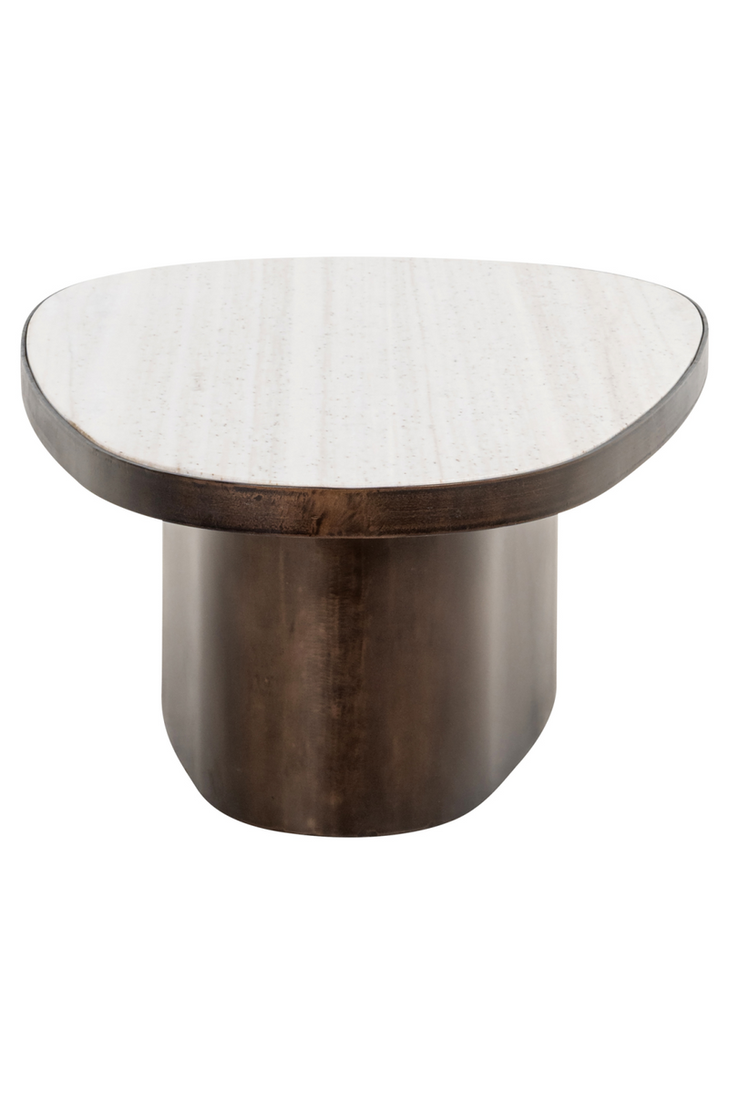 Table Basse En Marbre Marron | Richmond Interiors Biloxi | OROA.fr