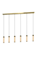 Lustre Linéaire A Tubes En Albâtre | Richmond Interiors Elaris | OROA.fr