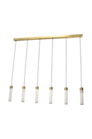 Lustre Linéaire A Tubes En Albâtre | Richmond Interiors Elaris | OROA.fr